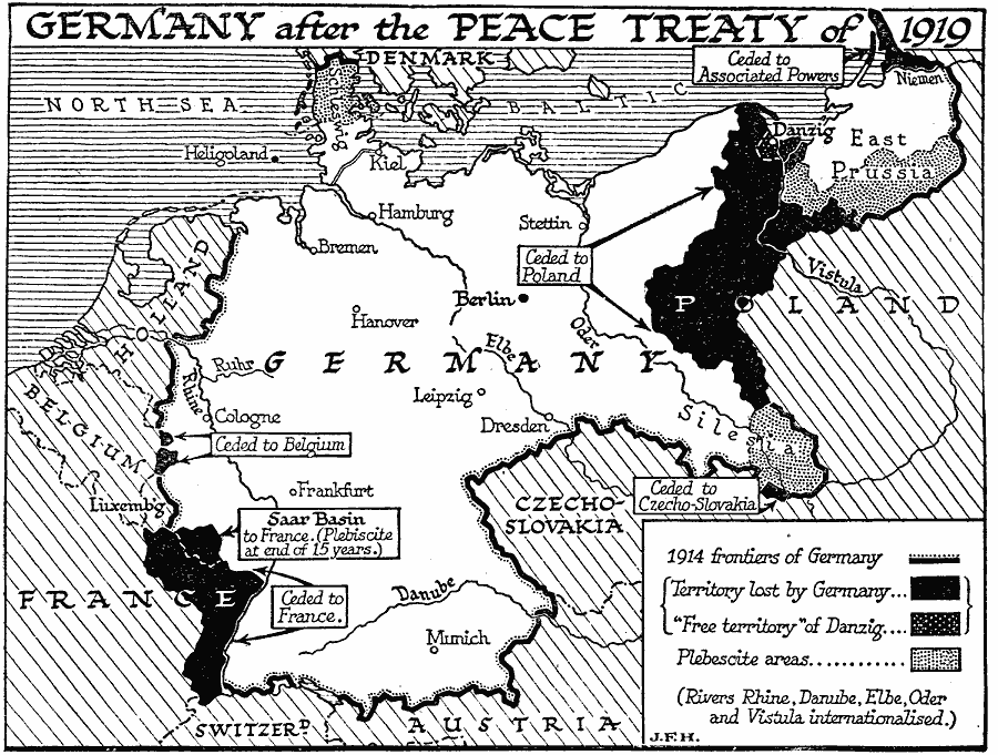 blank map of europe 1919