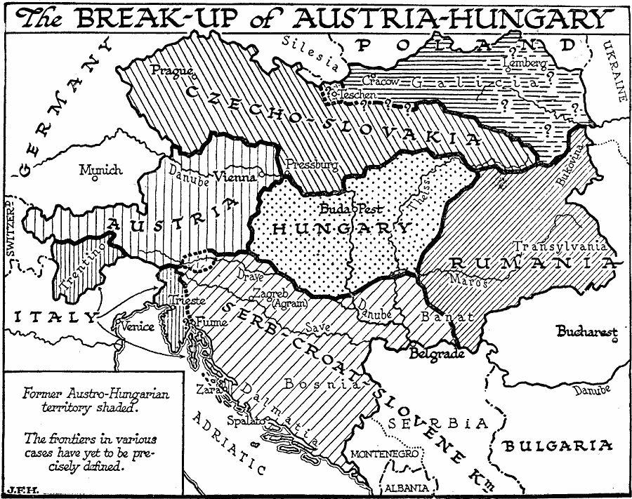 The Breakup Of Austria Hungary   3698 