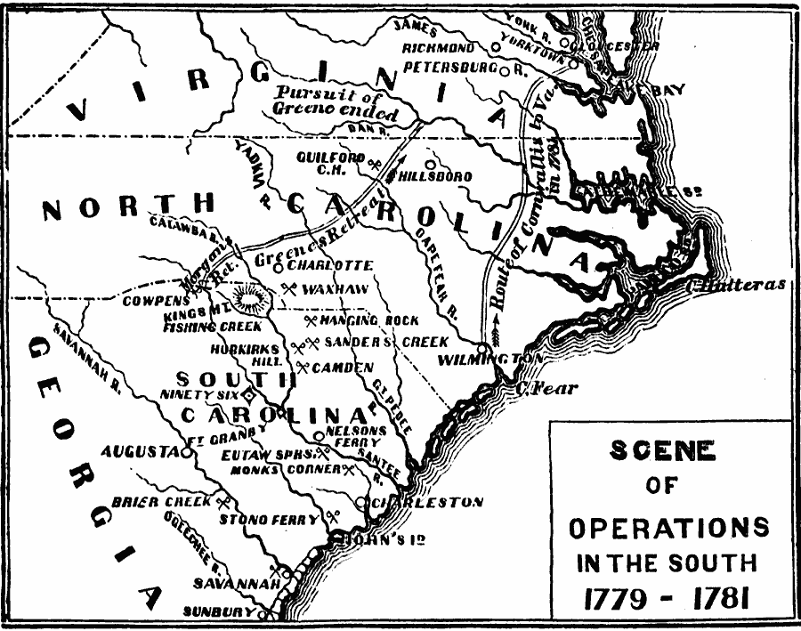 Scene of Operations in the South