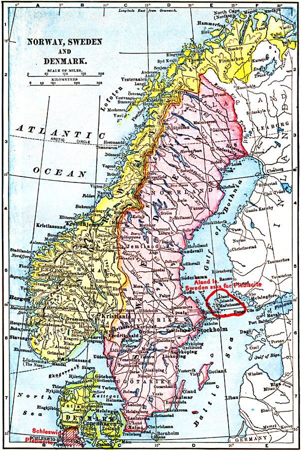 Norway, Sweden, and Denmark