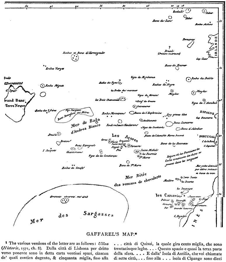 Gaffarel's Map of the Atlantic