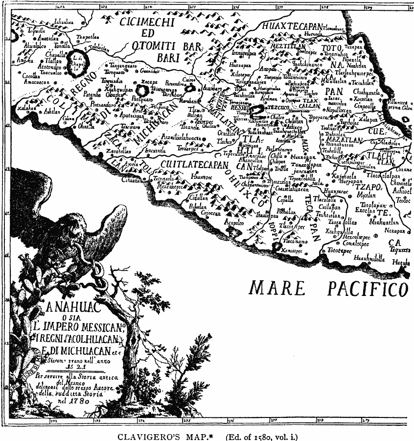 Clavigero's Map of Mexico