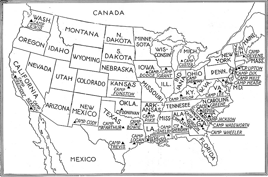 Army Camps in the United States