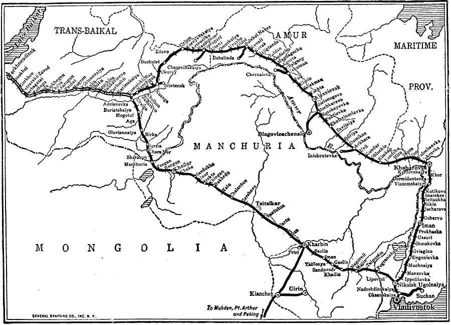 trans siberian railroad map