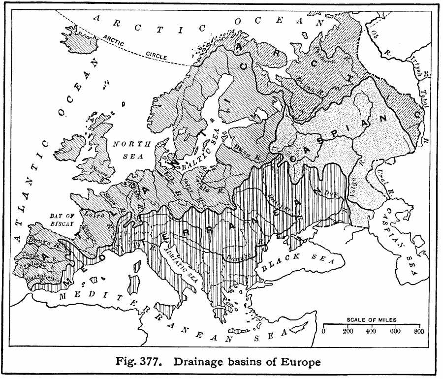 Drainage Basins of Europe
