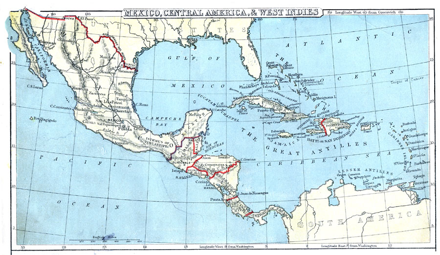 Mexico, Central America, West Indies