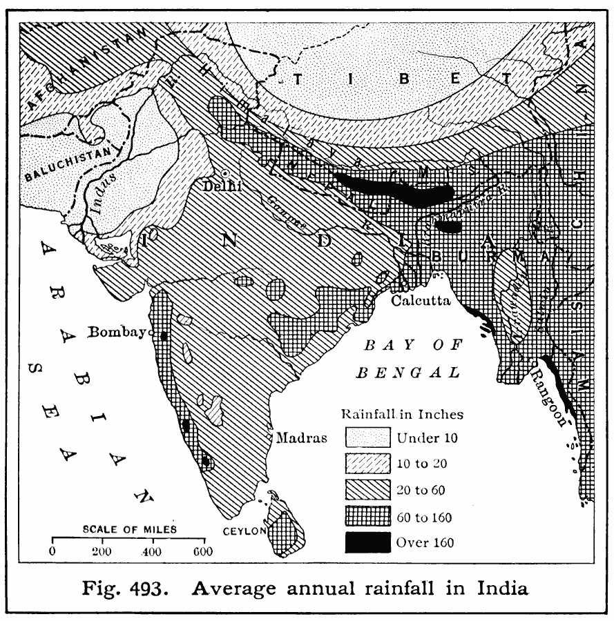 Rainfall in India