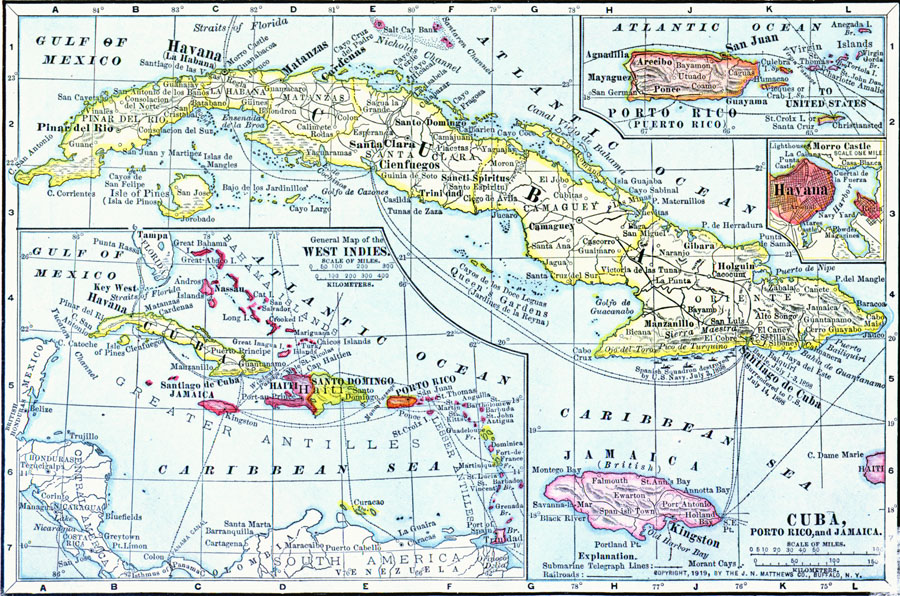 Cuba, Porto Rico, and Jamaica
