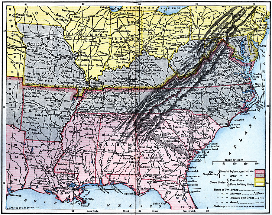First Defenses of the South during the American Civil War