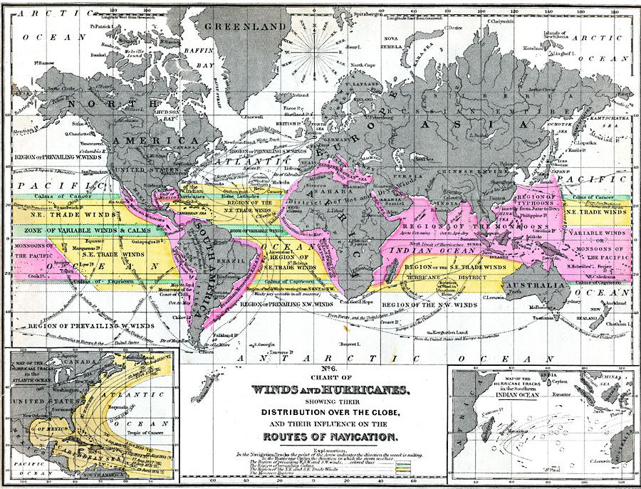 Chart of Winds and Hurricanes