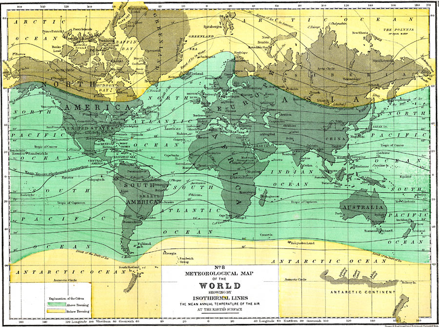Meteorological Map of the World