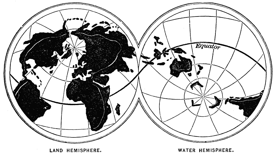 Global View of the Land Sphere and Water Sphere