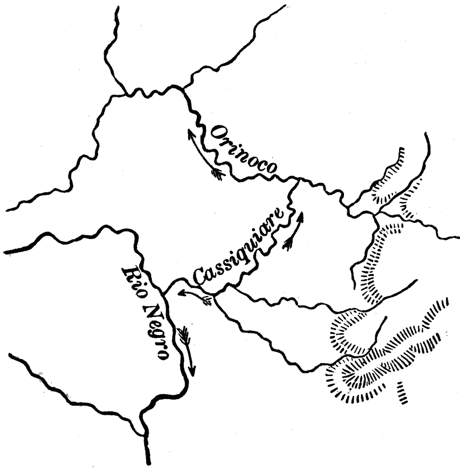 Bifurcation of the Cassiquiare River, Venezuela