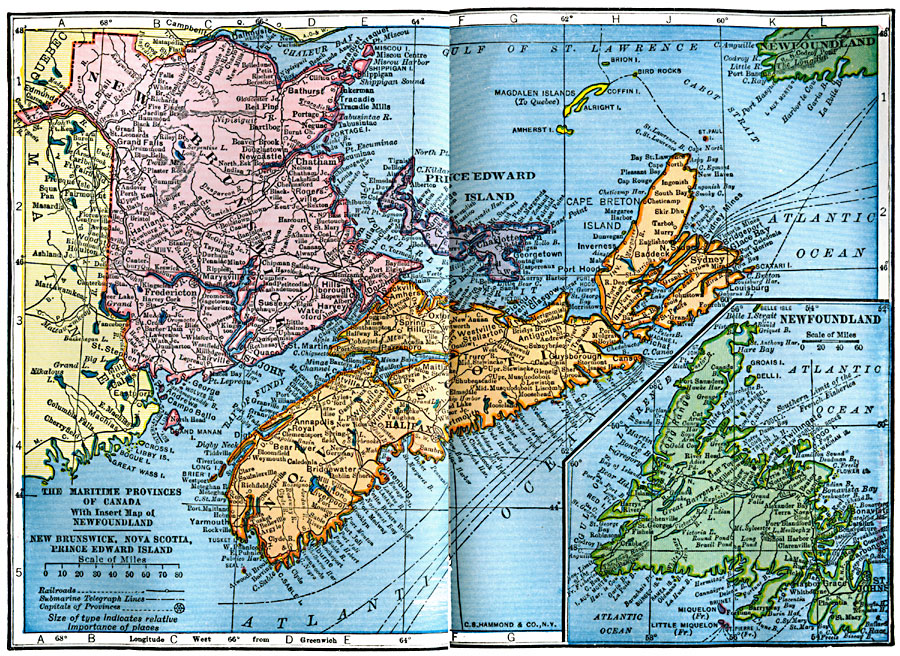 Map Of Canadian Maritime Provinces South Lomei Labyrinth Map ...