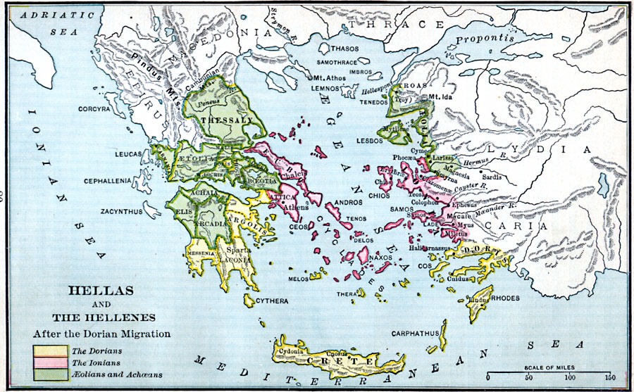Hellas and the Hellenes after the Dorian Migration