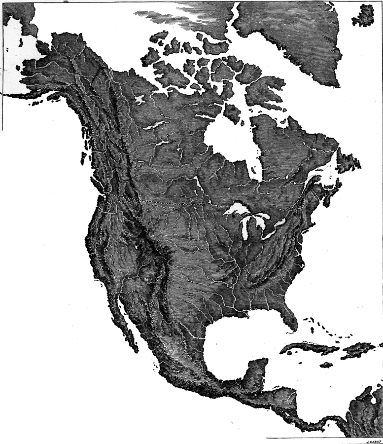 Relief of North America