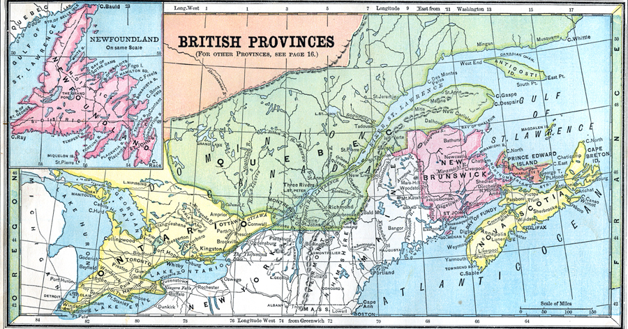 British Provinces in Eastern Canada