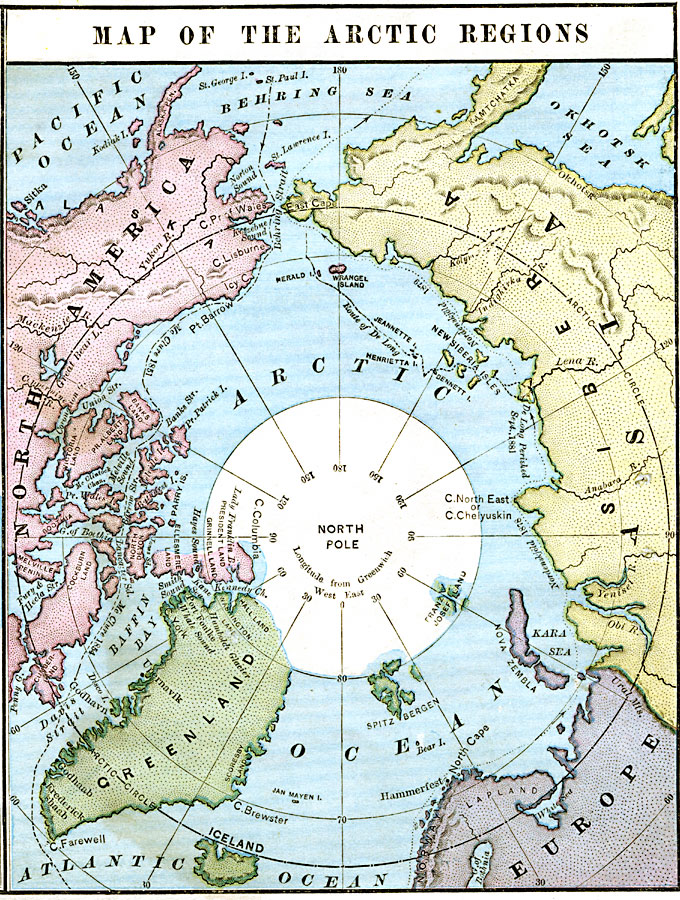  Map of the Arctic Regions