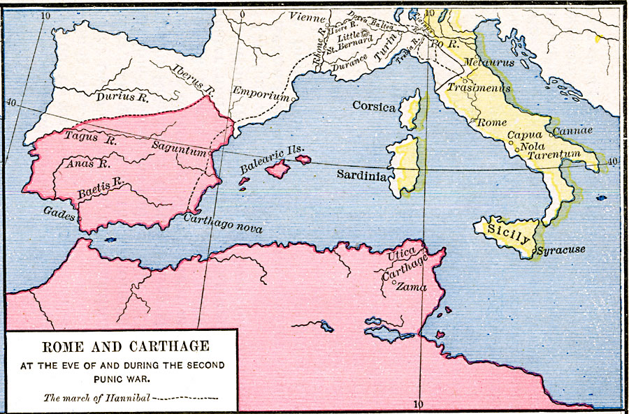 inside ancient carthage map