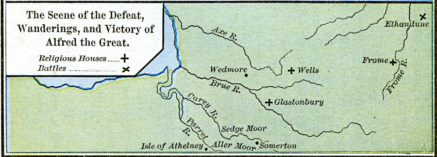 The Scene of the Defeat, Wanderings, and Victory of Alfred the Great