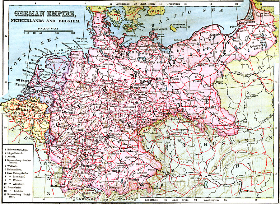 German Empire, Netherlands, and Belgium