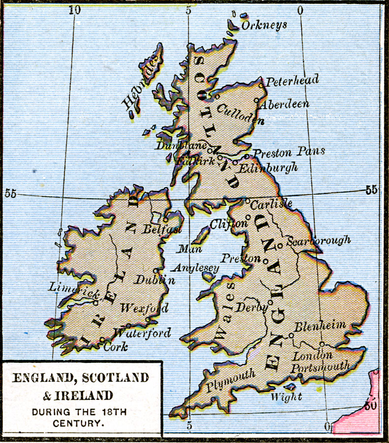 England, Scotland, and Ireland