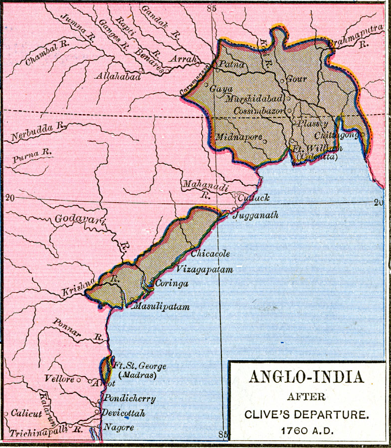 Anglo-India after Clive's departure 