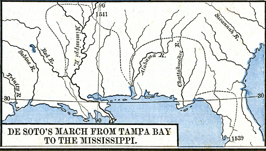 DeSoto's March from Tampa Bay to the Mississippi