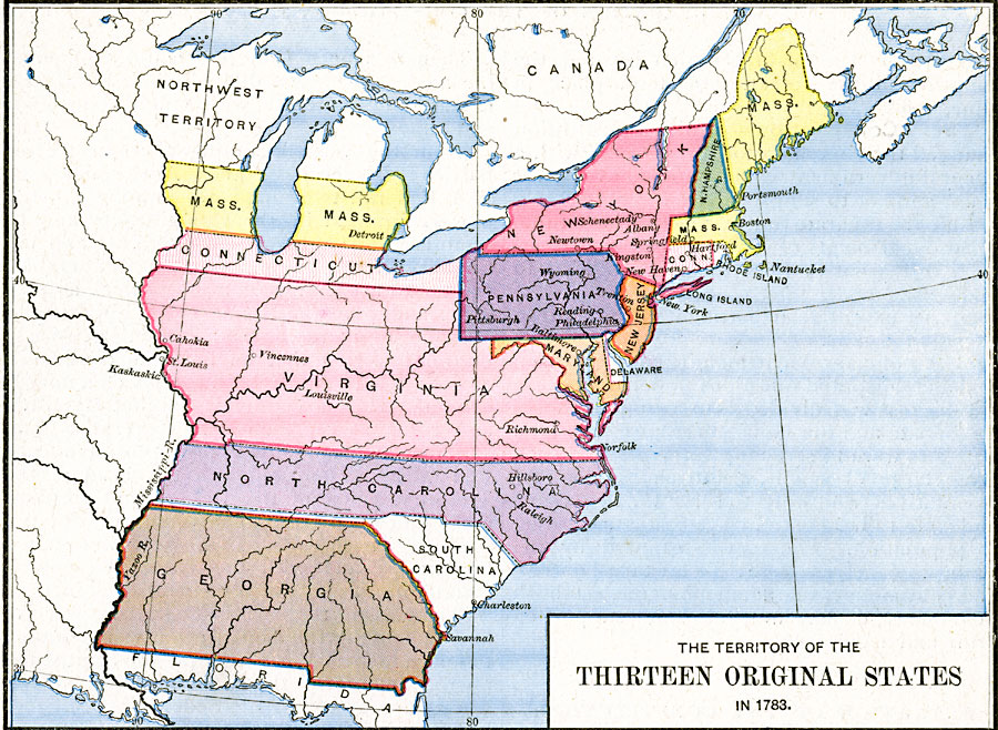 The Territory of the Thirteen Original States