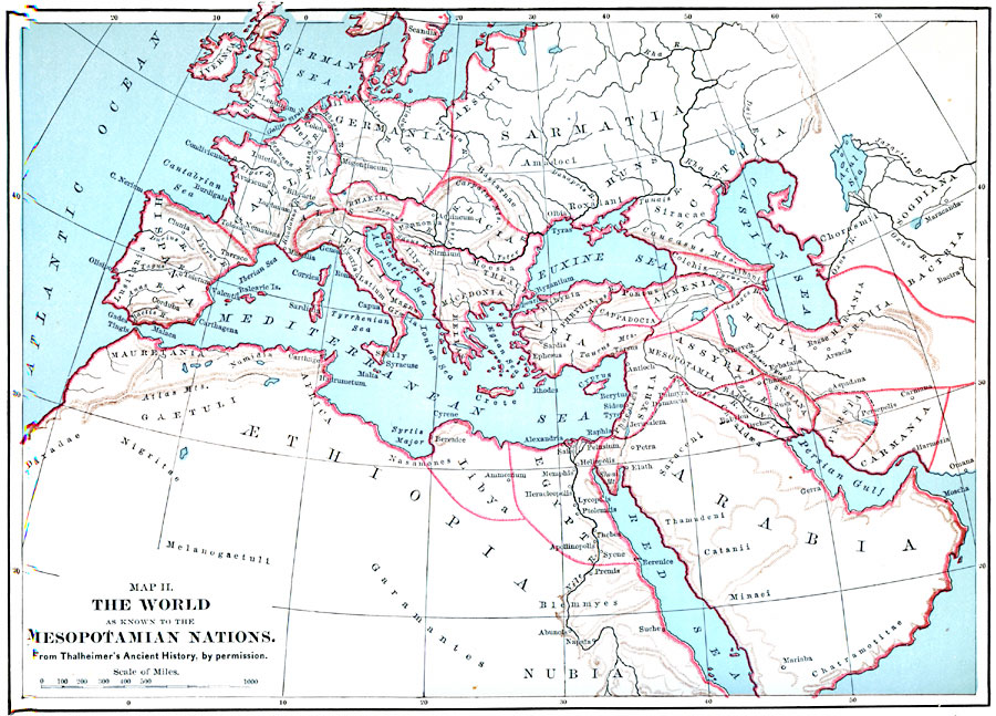 The World as known to the Mesopotamian Nations
