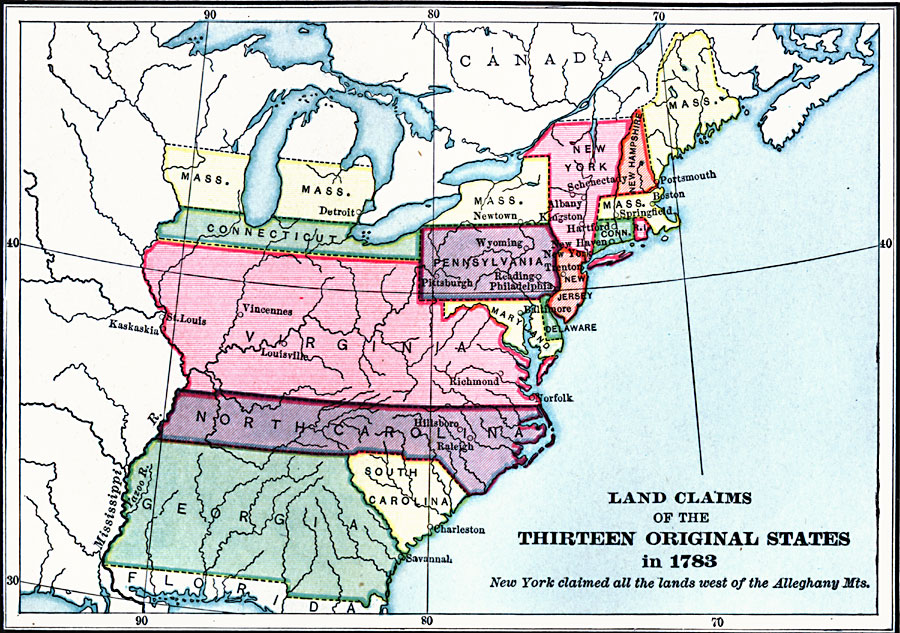 Land Claims of the Colonies