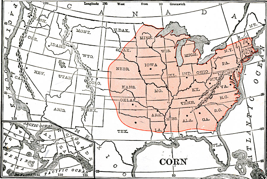 Corn Production Regions of the United States