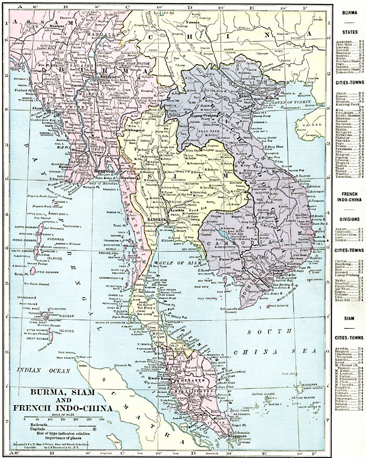 Burma, Siam, and French Indo-China