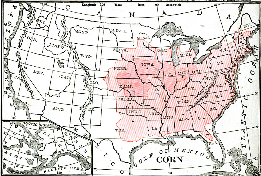 Corn Producing Regions of the United States