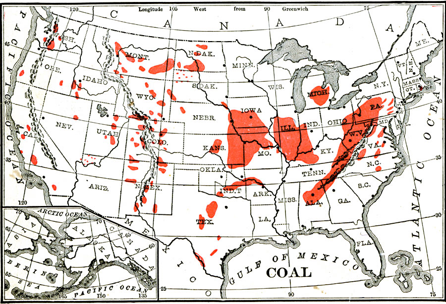 Coal Mining Regions of the United States