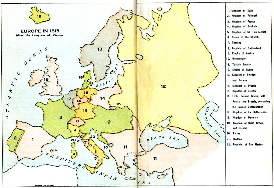 blank map of europe 1815