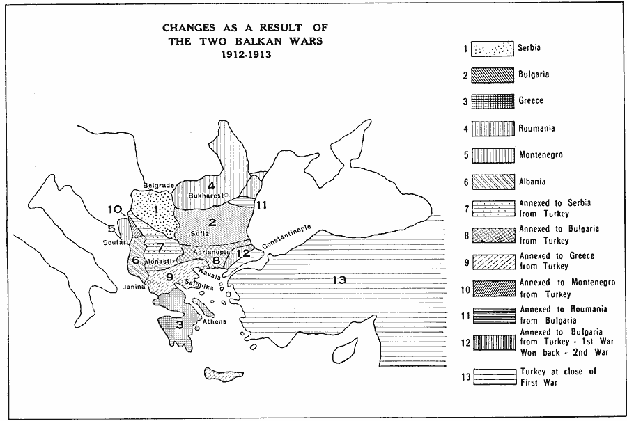 Regional Changes from the Balkan Wars