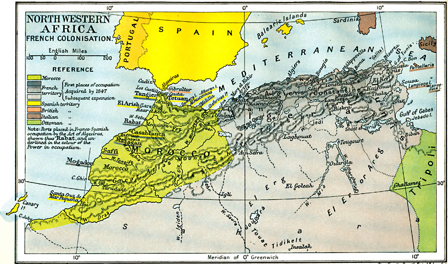 Colonization of North Western Africa