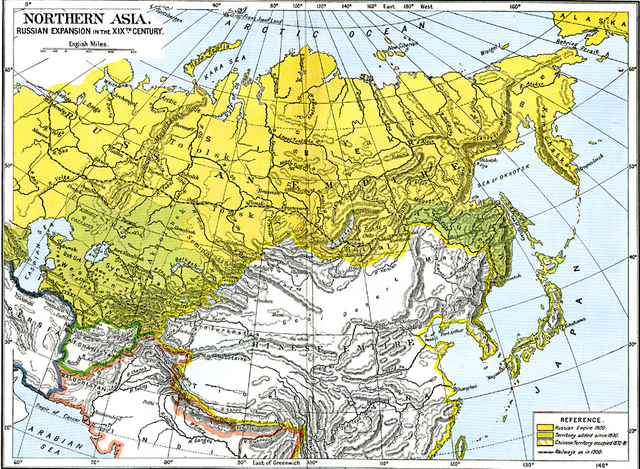 map of russia in 1800 Russian Expansion In The 19th Century map of russia in 1800