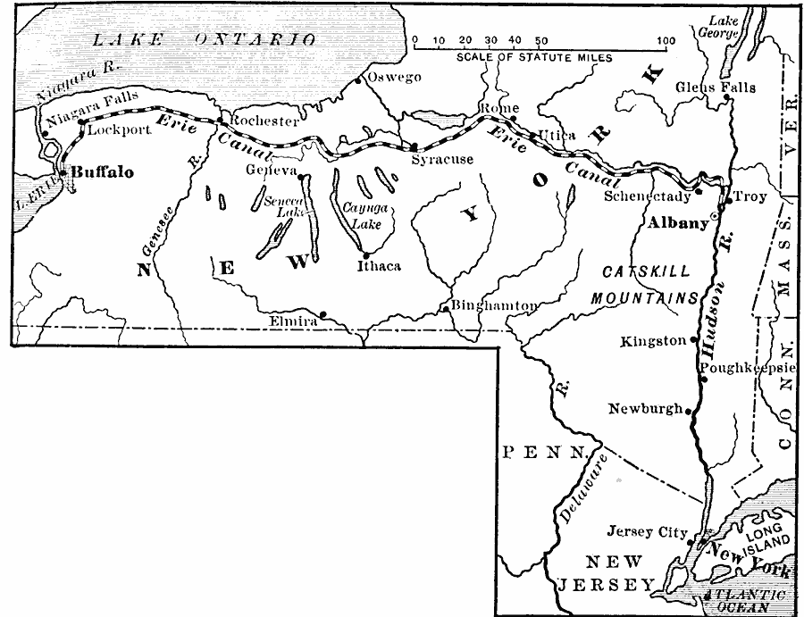 The Route of the Erie Canal