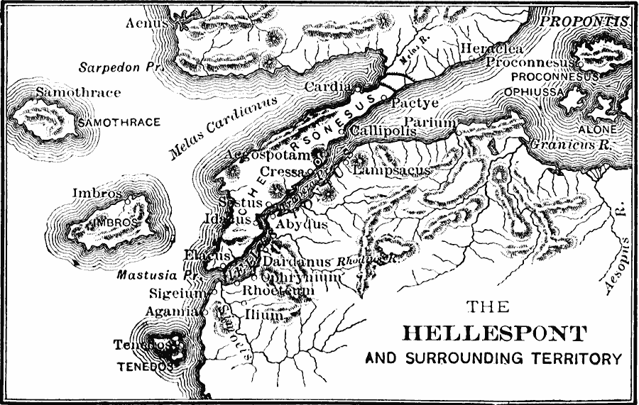 Map of the Hellespont