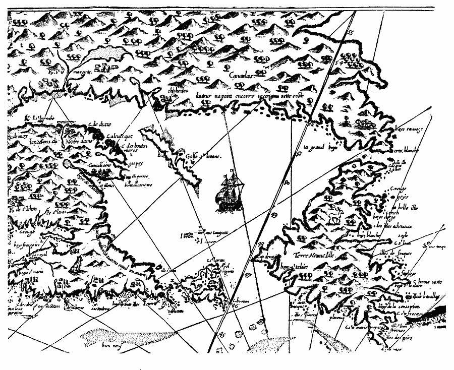 Easterly Portion of Champlain's Map