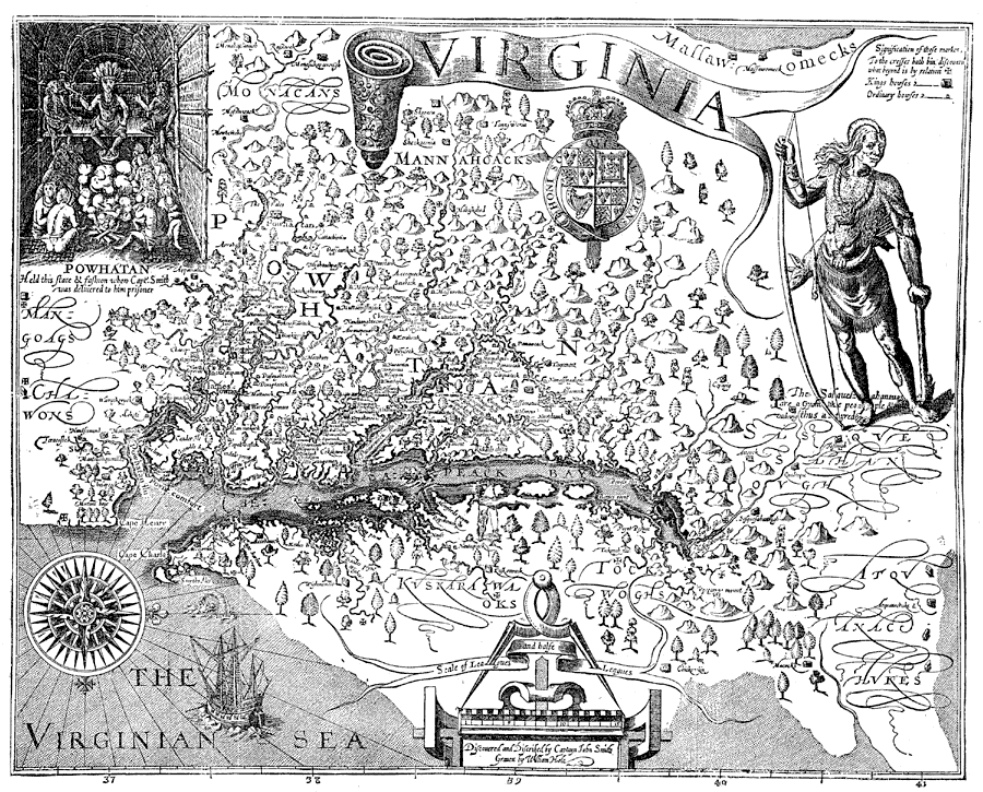 Smith's Map of Virginia