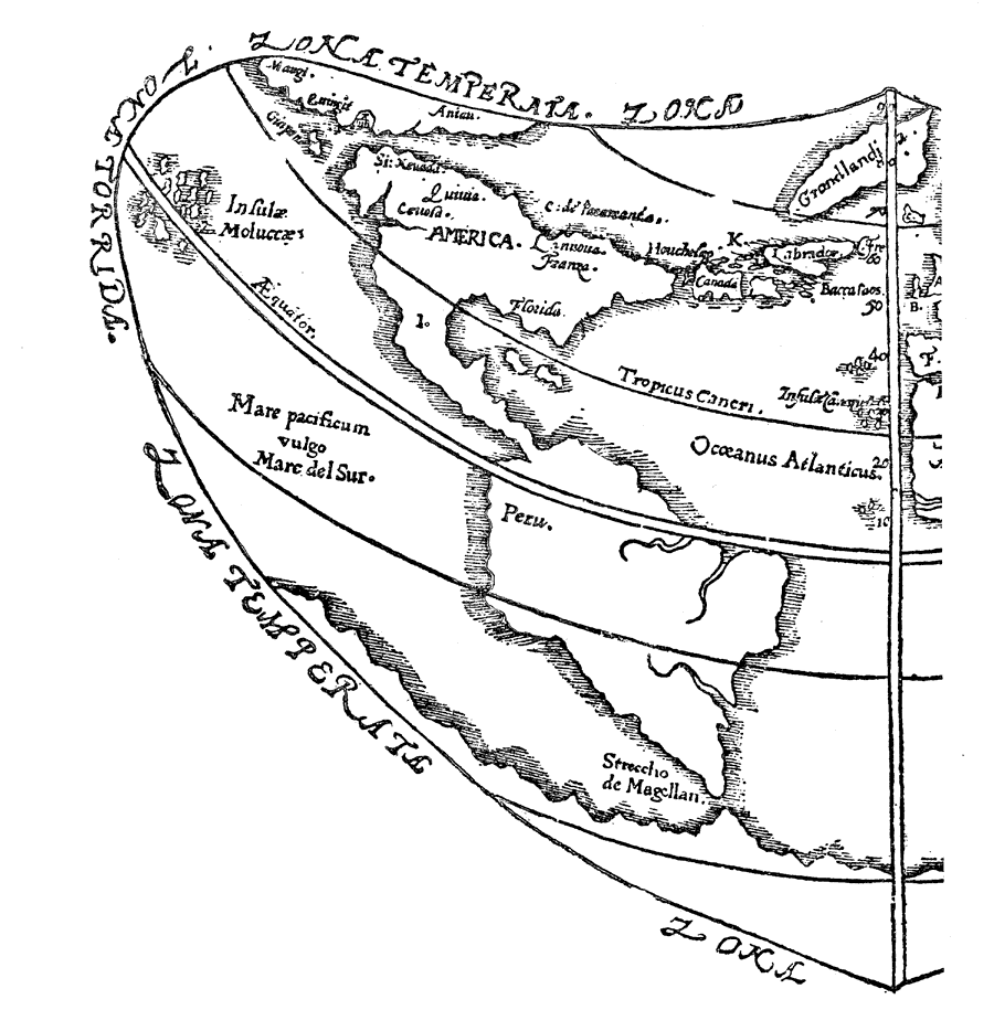 Gilbert's Map of Western Hemisphere