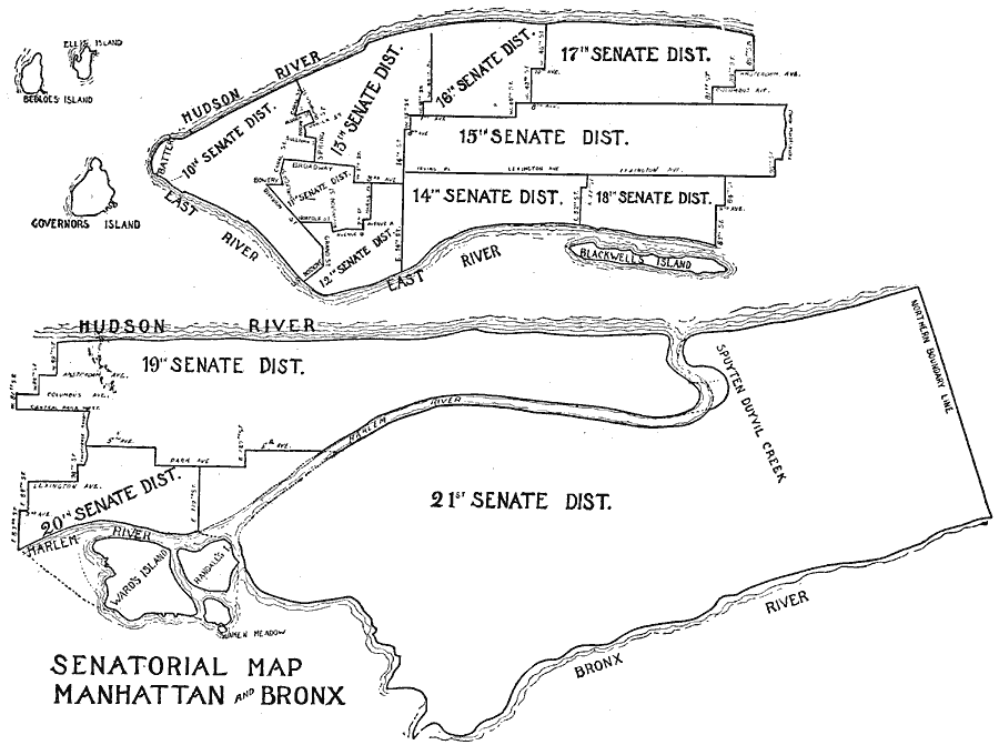Senatorial Districts of Manhattan and Bronx