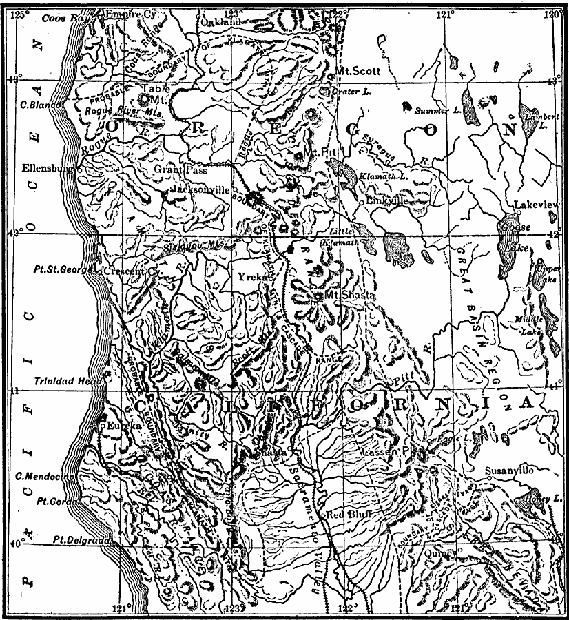 Western Pacific Mountain System Boundaries
