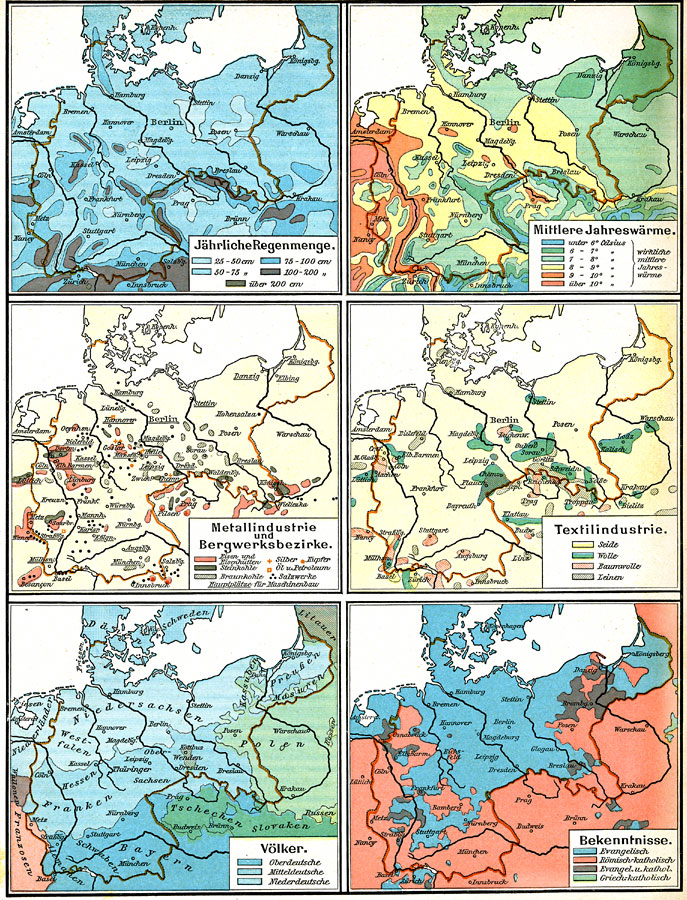 Physical and Cultural Geography of the German Empire