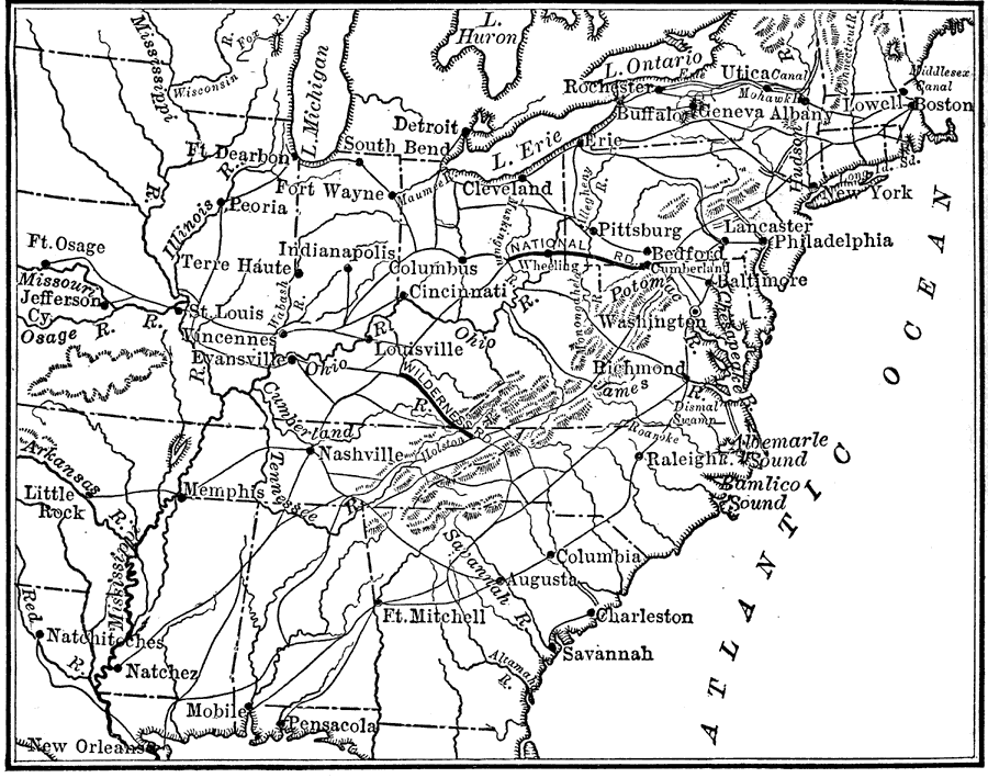 Routes to the East from Western Agricultural Regions