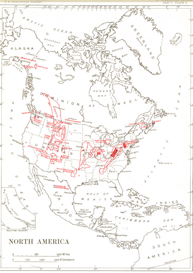 Production of Coal in North America