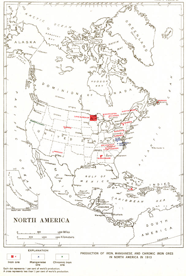 iron ore map united states